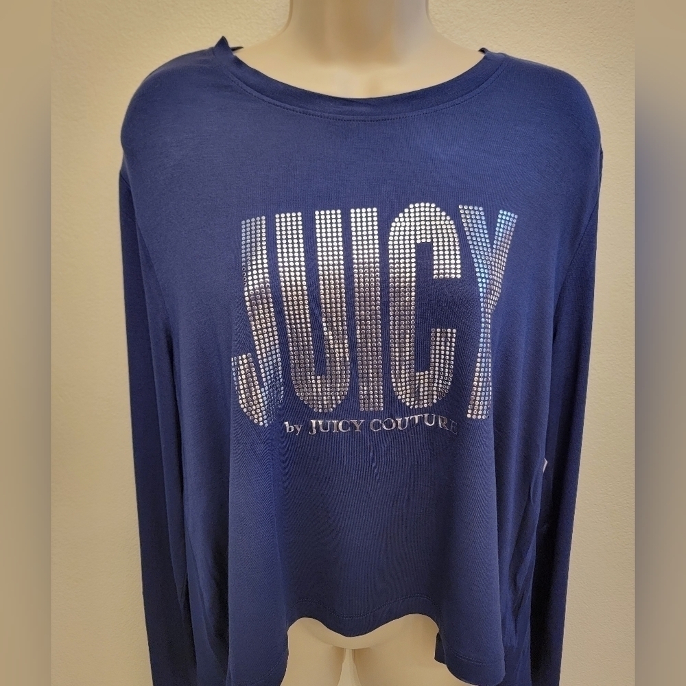 Juicy By Juicy Couture Long Sleeve Shirt With Juicy Brand Embellishment